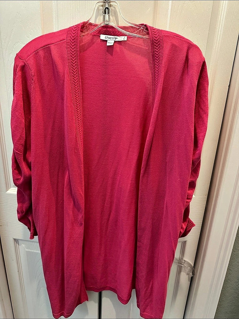 Chico's Pink Cardigan Size Large Like New
